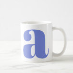 Modern Monogram Initial Letter in Periwinkle Coffee Mug<br><div class="desc">Cute modern monogram with the first letter of your choosing,  in periwinkle purple.</div>