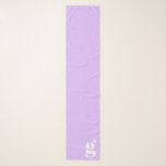 Modern Monogram Initial Letter Pastel Lavender Scarf<br><div class="desc">Cute modern monogram with the first letter of your choosing,  in pastel lavender purple.</div>