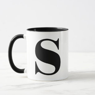Letter S Personalized Initial Mug, Letter S Personalized Marble Coffee Mug,  Letter Coffee Mugs for Women, Bridal Shower Gifts, Man and Women's
