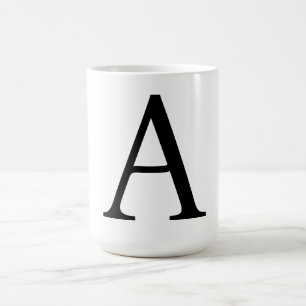 Modern Monogram Initial Letter Trendy Coffee Mug