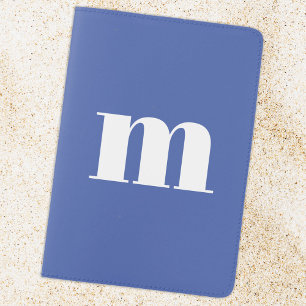 Modern Monogram Initial Lower Case Passport Holder