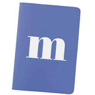 Modern Monogram Initial Lower Case Passport Holder