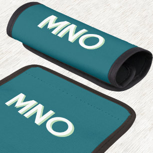 Modern Monogram Initial Luggage Handle Wrap