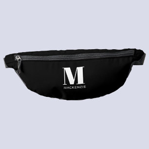 Modern Monogram Initial Name Fanny Pack