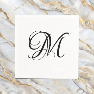 Modern Monogram Initial Napkins