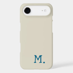 Modern Monogram Initial Replace Add Yours iPhone 17 Air Case
