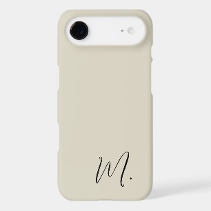 Modern Monogram Initial Replace Add Yours iPhone 17 Air Case
