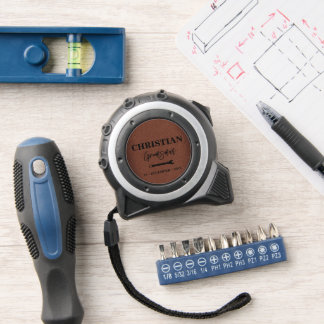 Modern Monogram Initials Groomsmen Gift Tape Measure