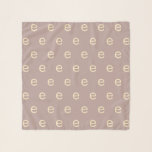 Modern Monogram Letter Typewriter Typography Mauve Scarf<br><div class="desc">Cute modern typewriter typography monogram pattern with the letter of your choosing,  in dusty mauve and cream.</div>