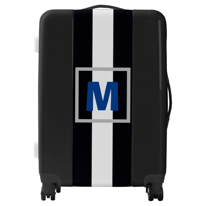 striped carry on luggage