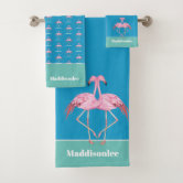 Rose & Blue Flamingos Set