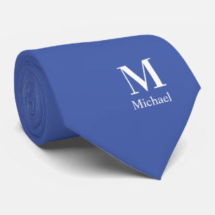 Modern Monogram Name Custom Neck Tie