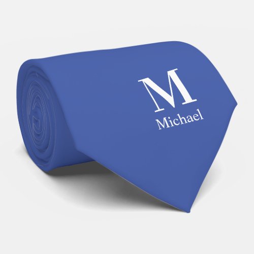 Modern Monogram Name Custom  Neck Tie