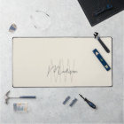 Modern Monogram Name Script Cream