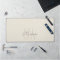 Modern Monogram Name Script Cream