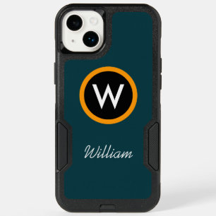 Modern Monogram Name Template OtterBox iPhone 14 Plus Case