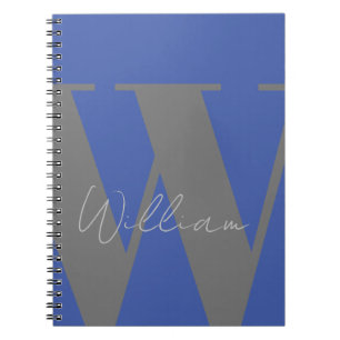 Modern Monogram Notebook – Custom Gift for Him