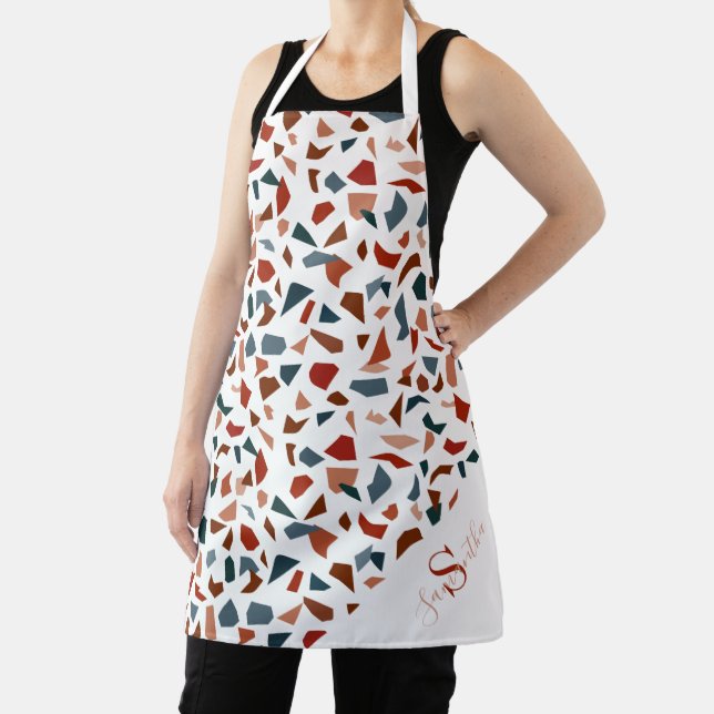 Modern Monogram Pattern Apron (Insitu)