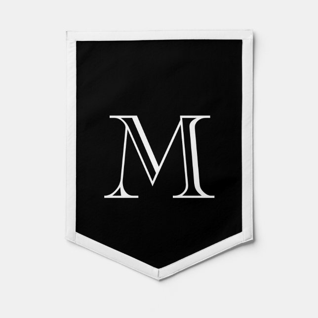 Modern Monogram Pennant (Front)