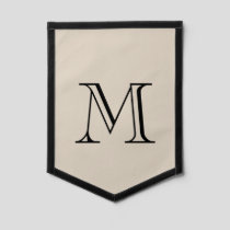 Modern Monogram Pennant