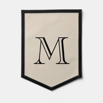 Modern Monogram Pennant by istanbuldesign at Zazzle