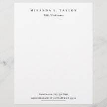 Modern Monogram Personal Business Professional Le