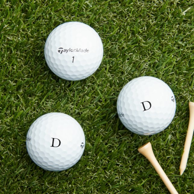 Modern Monogram Personalized Initial Simple Golf Balls (Insitu Grass)