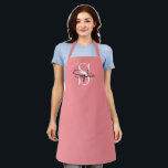 Modern Monogram Personalized Name Apron<br><div class="desc">Modern Orange  Monogram Personalized Name Apron.  You can change the color or name you like... Custom Apron Gift.</div>