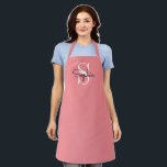 Modern Monogram Personalized Name Apron<br><div class="desc">Modern Orange  Monogram Personalized Name Apron.  You can change the color or name you like... Custom Apron Gift.</div>
