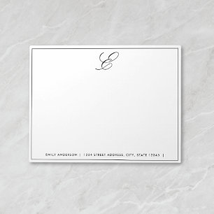 Modern Monogram Personalized Notepad