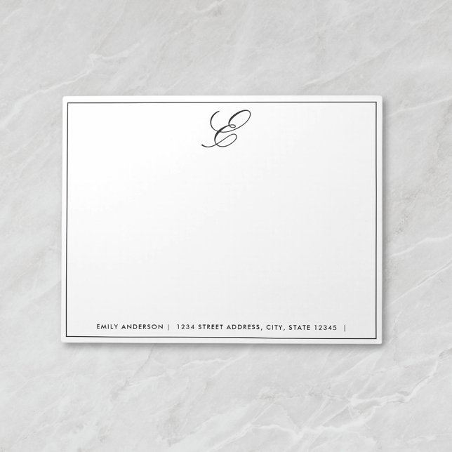 Modern Monogram Personalized Notepad (Creator Uploaded)
