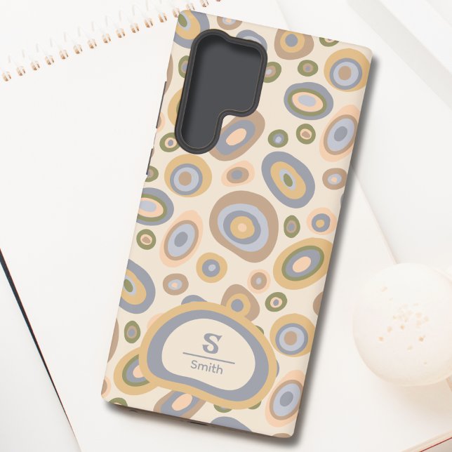 Modern Monogram Phone Case – Abstract Design (Modern Monogram Cellphone Case)