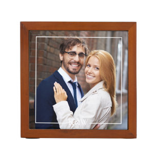 Modern Monogram Photo Pencil Holder
