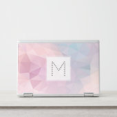 Modern Monogram Polygonal Pattern HP Laptop Skin (Front)