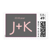 Modern Monogram Postage