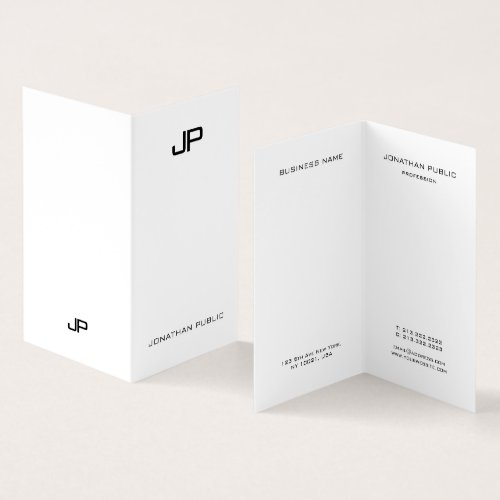 Modern Monogram Professional Elegant Minimalist Business Card