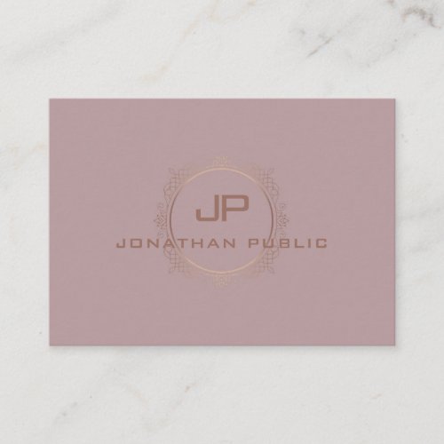 Modern Monogram Professional Elegant Template Business Card