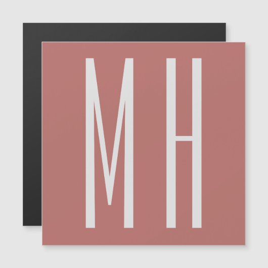 Modern Monogram Professional Plain Minimalist (Front/Back)