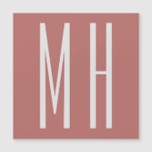 Modern Monogram Professional Plain Minimalist (Front)