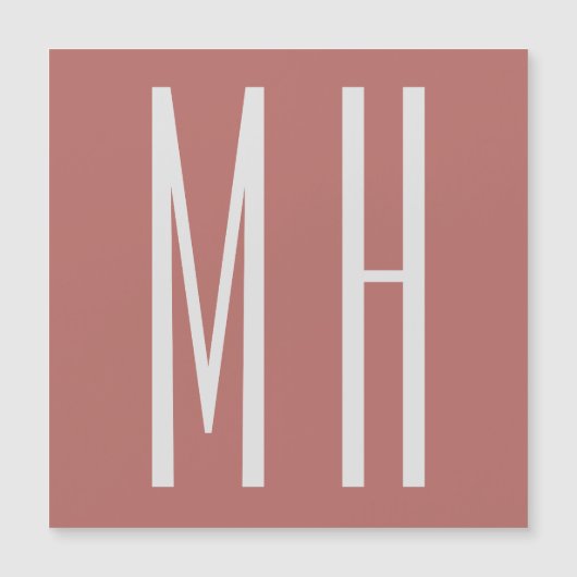 Modern Monogram Professional Plain Minimalist (Front)