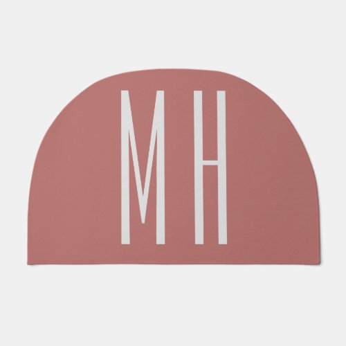 Modern Monogram Professional Plain Minimalist Doormat