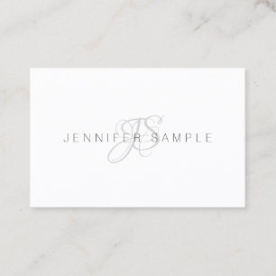Modern Monogram Professional Simple Template Business Card