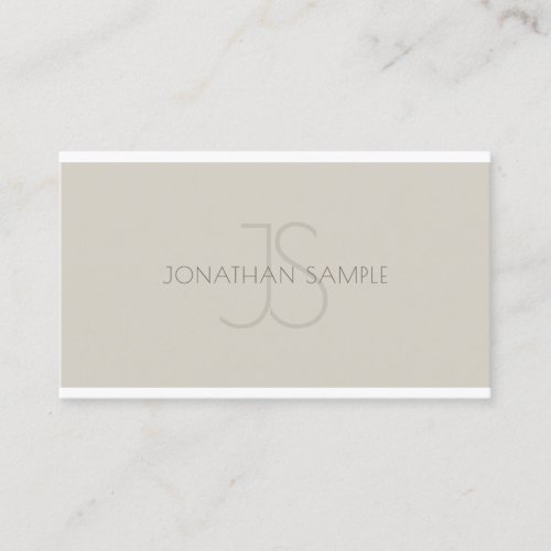 Modern Monogram Professional Simple Template Luxe Business Card