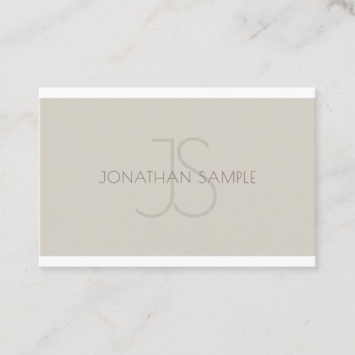Modern Monogram Professional Simple Template Luxe Business Card