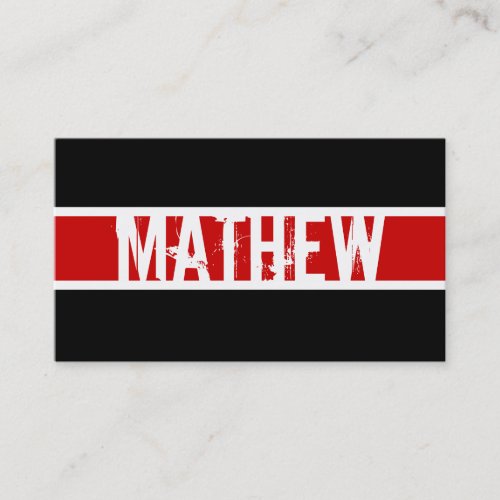 Modern Monogram Profile Card Business Card