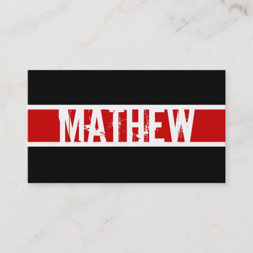 Customizable Modern Monogram Profile Card Business Card