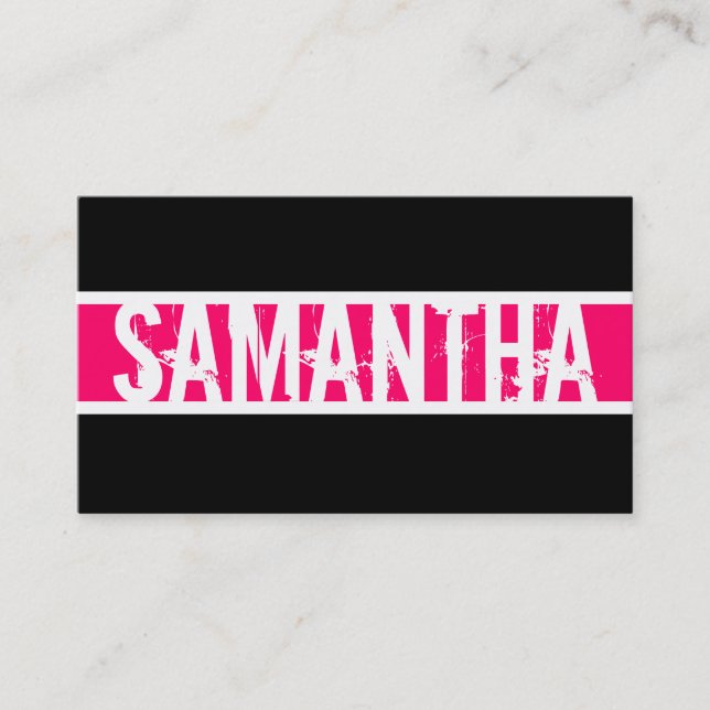 Modern Monogram Profile Card (Front)