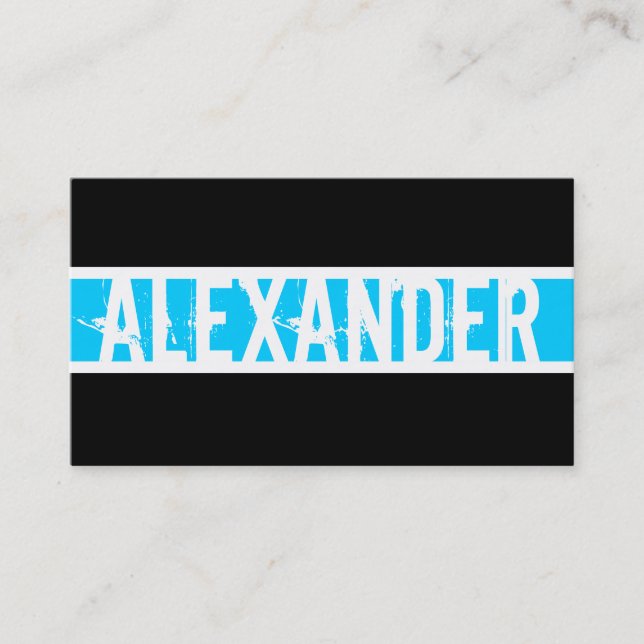 Modern Monogram Profile Card (Front)