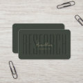 Modern Monogram Research Tech Biochemistry Green Business Card | Zazzle
