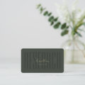 Modern Monogram Research Tech Biochemistry Green Business Card | Zazzle